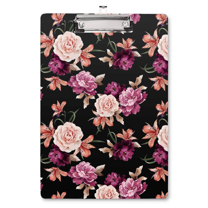 WAVEYU Cute Clipboard Hardboard for Kids Teens, Decorative Pink Clipboard with Low Profile Clip Chic Designed for Students Classroom School and Office Use, Cute(12.5"x9") - Image 1